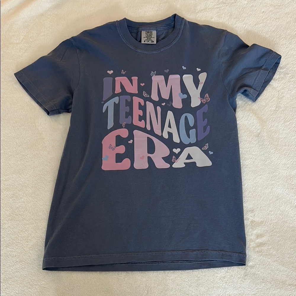 Comfort Colors Navy Tee with Graphic Print